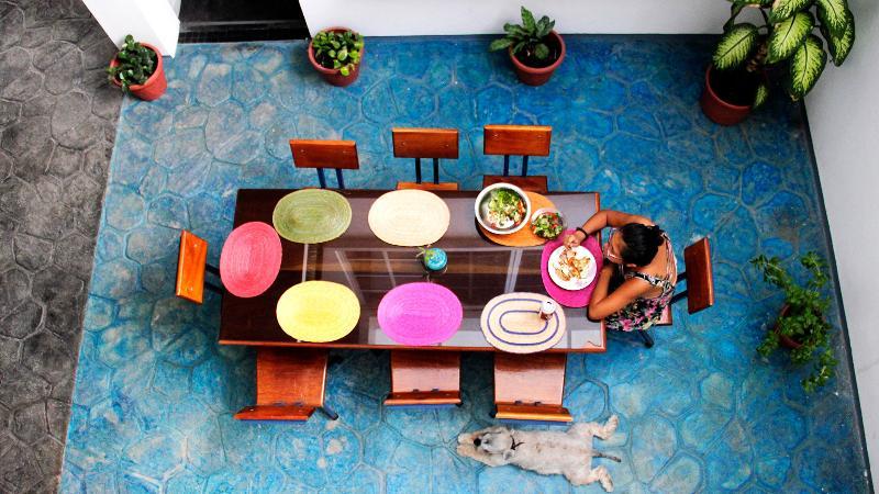 Hostal Azul Y Blanco Santa Cruz Huatulco Exteriör bild